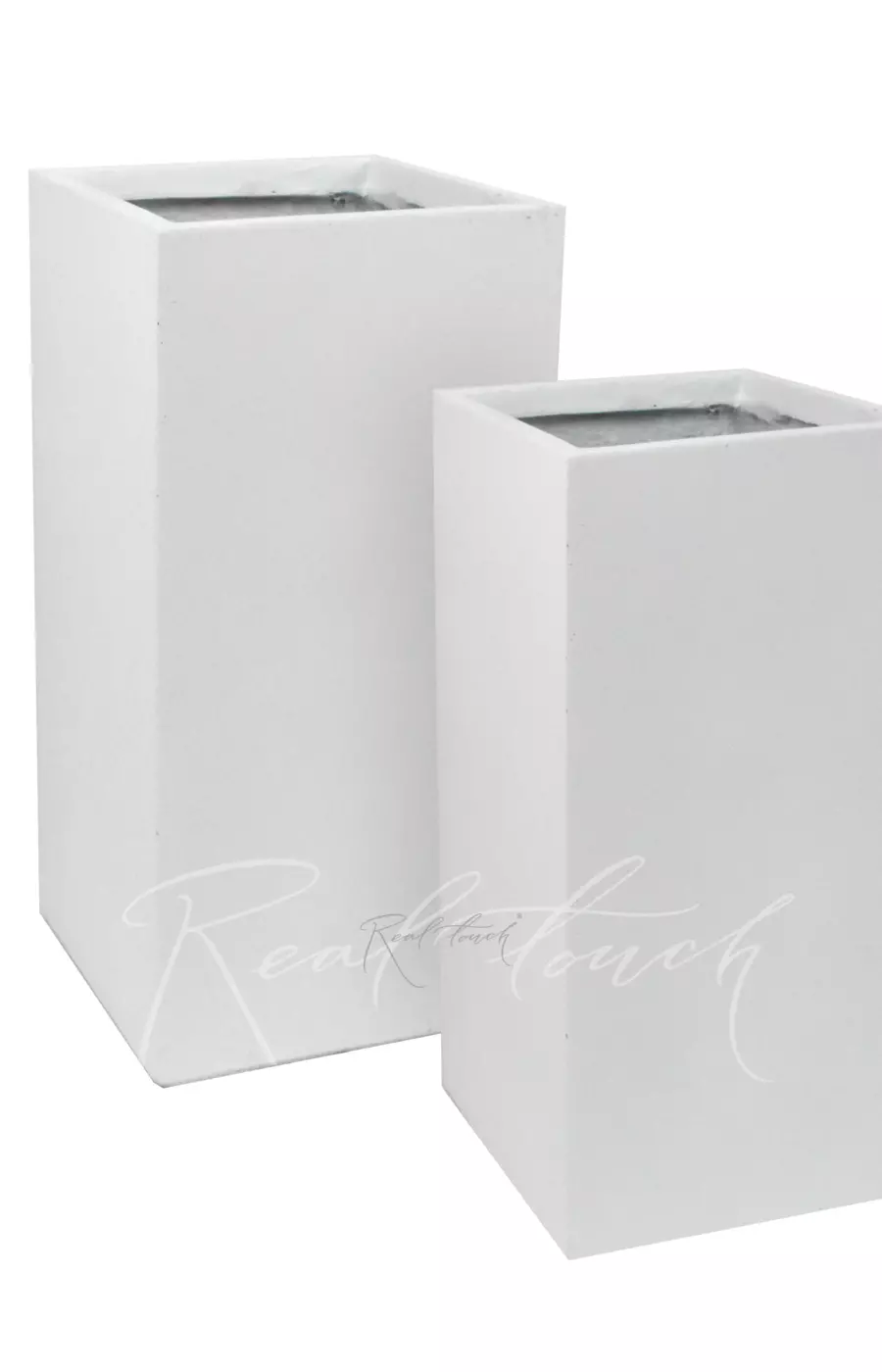 Кашпо Real Touch Plain Cuboid (M).2203 - Белый Кашпо Real Touch Plain Cuboid (M).2203 - Белый