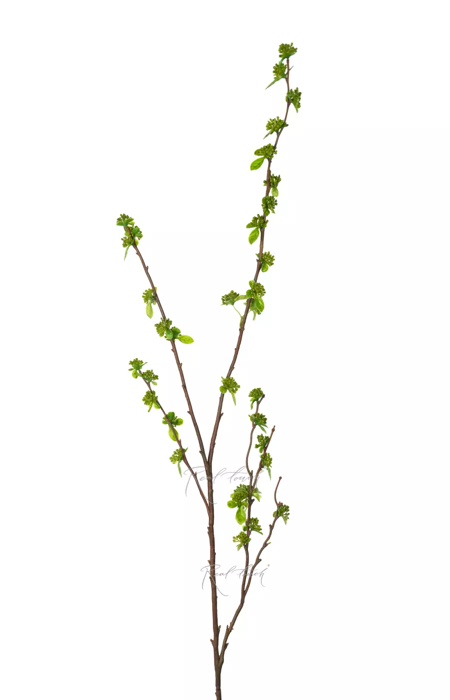 Ветка с молодыми листьями и почками 103см - Зеленый Ветка с молодыми листьями и почками 103см - Зеленый