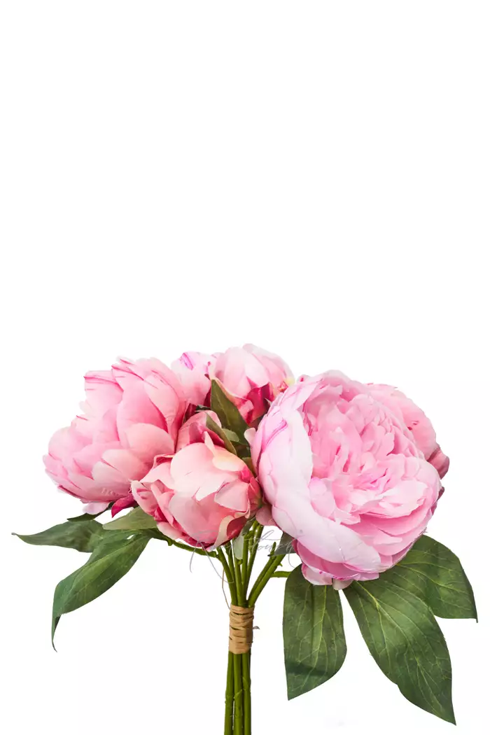 Букет пионов текстиль - Бело-розовый Букет пионов текстиль - Бело-розовый