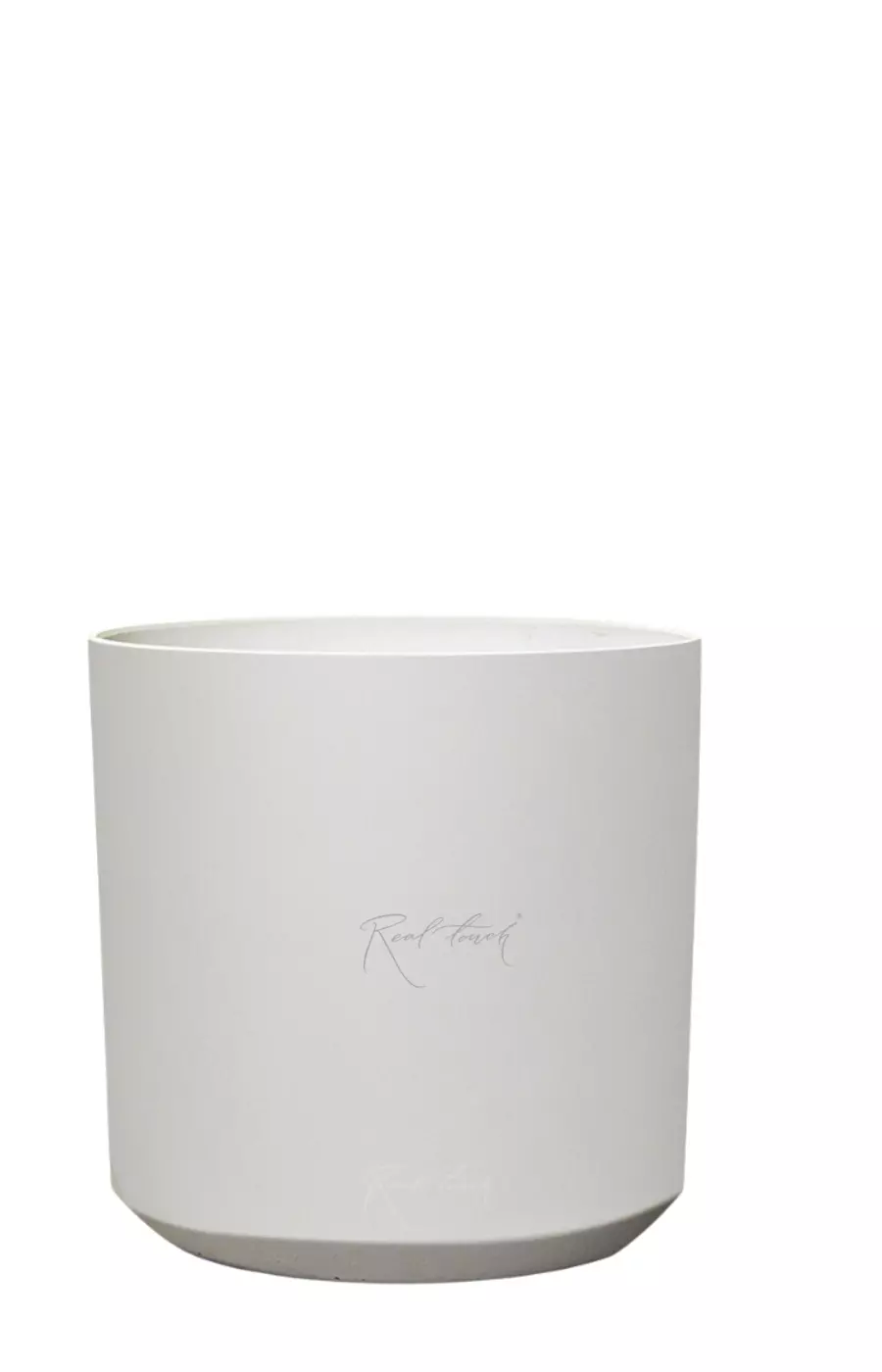 Кашпо Цилиндр низкий S - 28/28 см - Бежевый