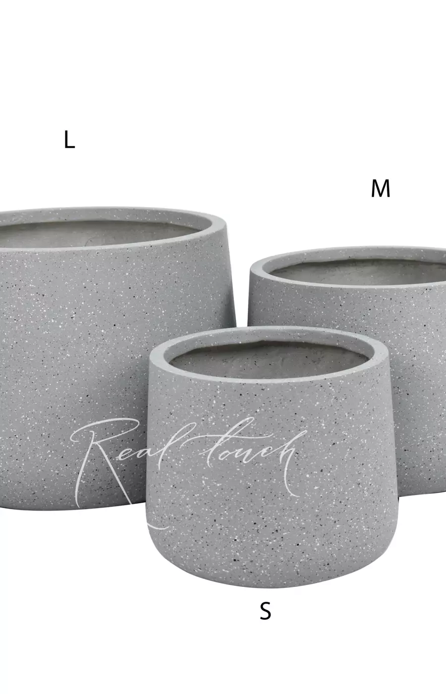 Кашпо Real Touch Трапеция (L).2235 - Серый Кашпо Real Touch Трапеция (L).2235 - Серый