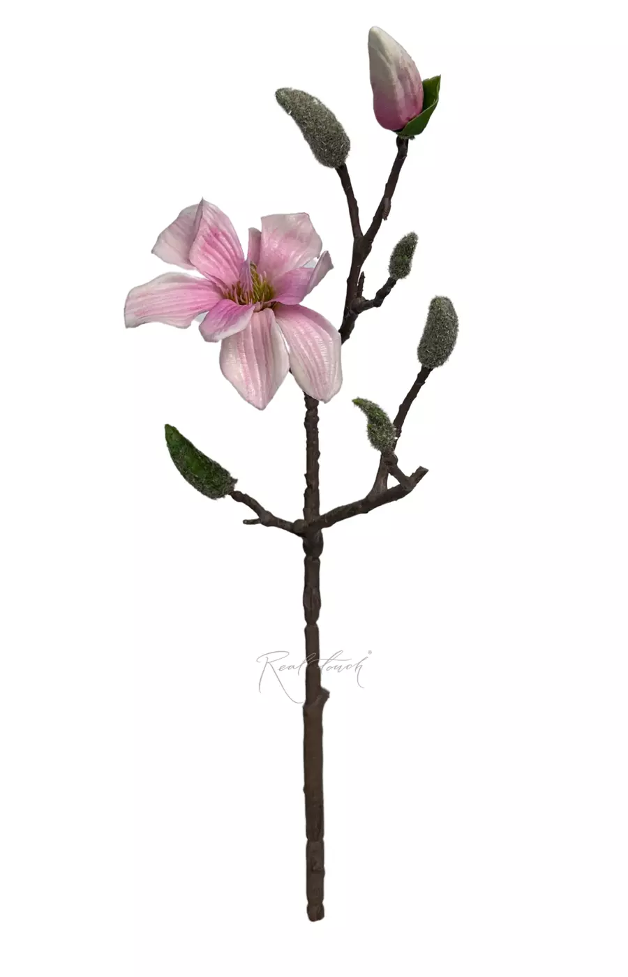 Ветка Магнолии малая - Бело-розовый