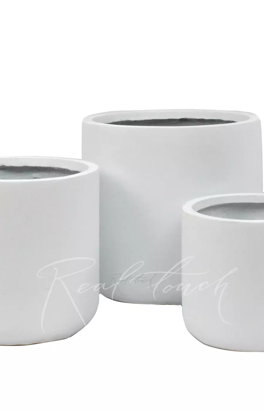 Кашпо Real Touch Plain (L).2197 - Белый