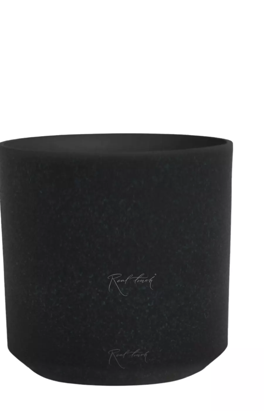 Кашпо Цилиндр низкий L - 44/43 см - Черный