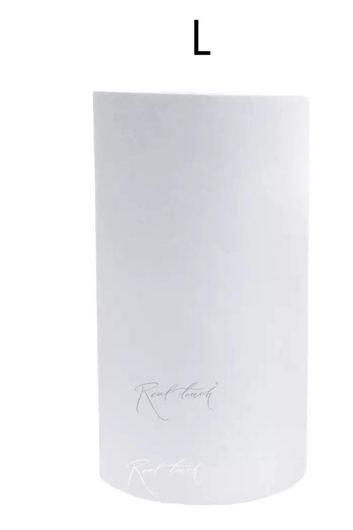 Кашпо Real Touch цилиндр высокий L - 60/32 см - Белый
