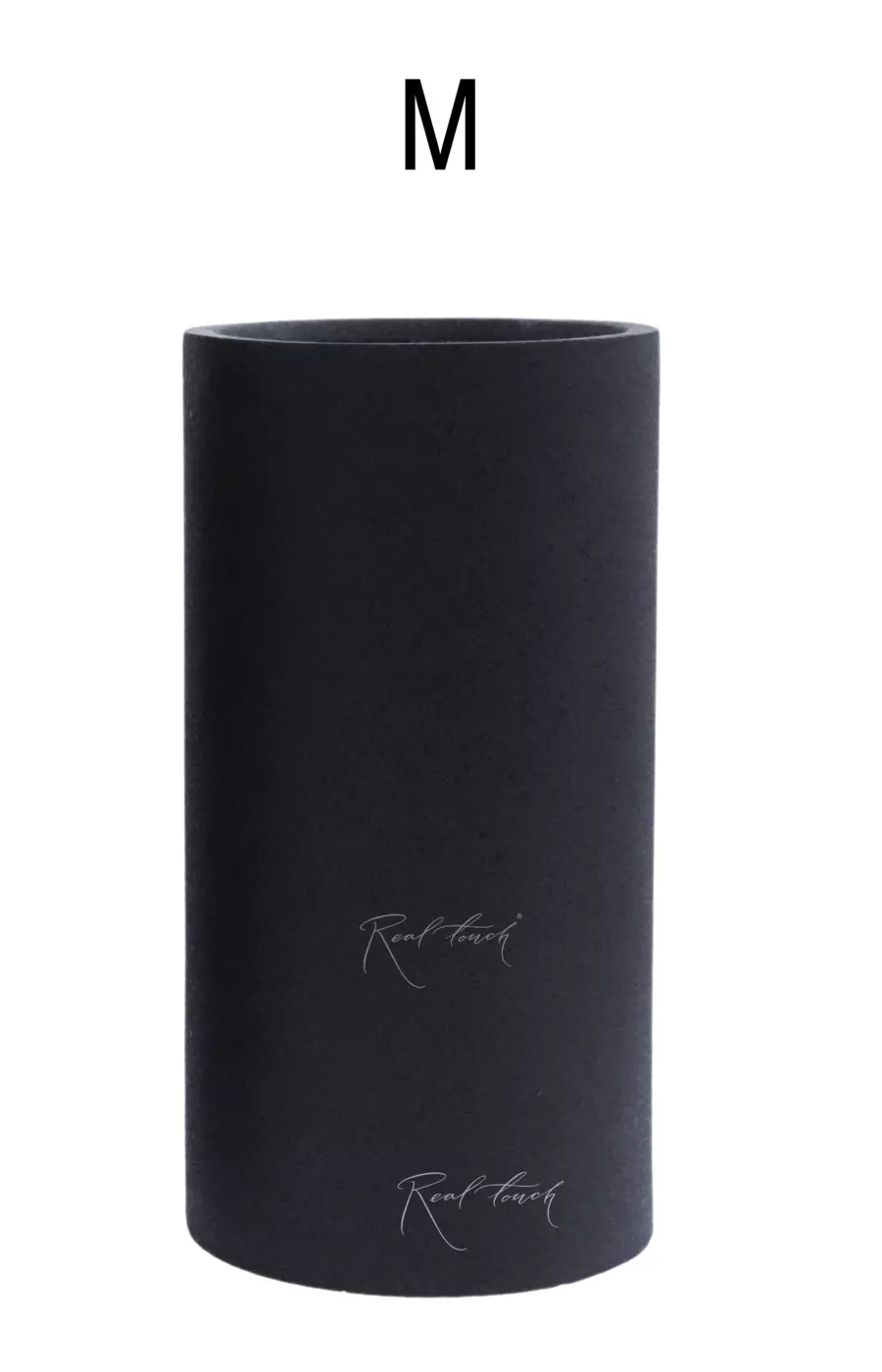 Кашпо Real Touch цилиндр высокий M - 50/25 см - Черный Кашпо Real Touch цилиндр высокий M - 50/25 см - Черный