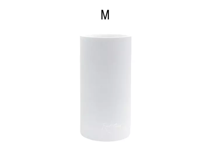 Кашпо Real Touch цилиндр высокий M - 50/25 см - Белый
