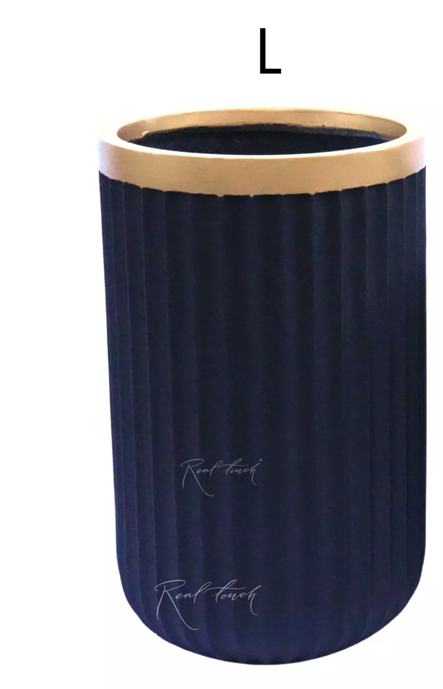 Кашпо Real Touch Греция  L - 59/36 см - Черный