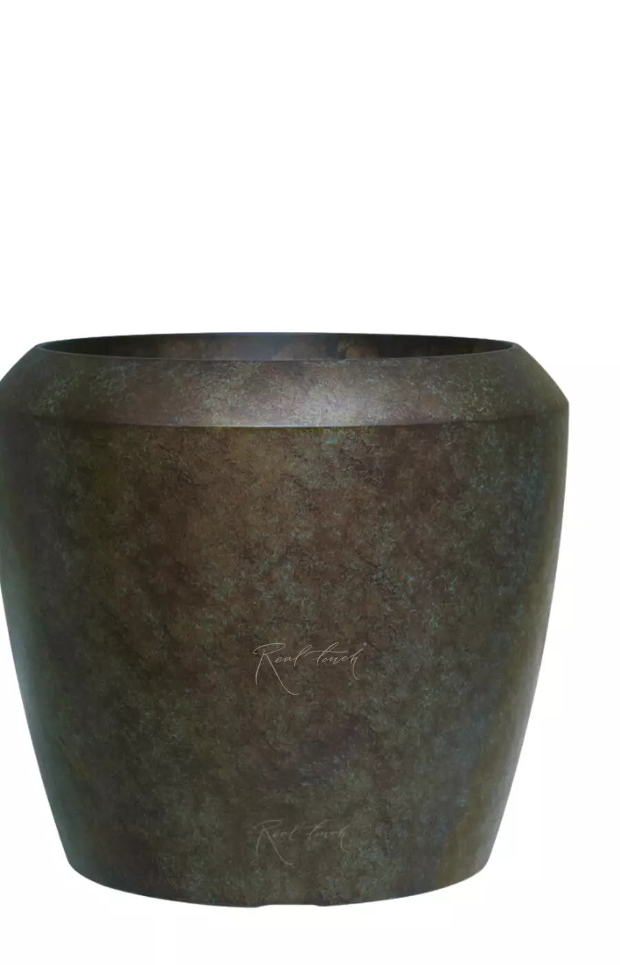 Кашпо Антик низкое M - 40/44 см - Металлик (патина) Кашпо Антик низкое M - 40/44 см - Металлик (патина)