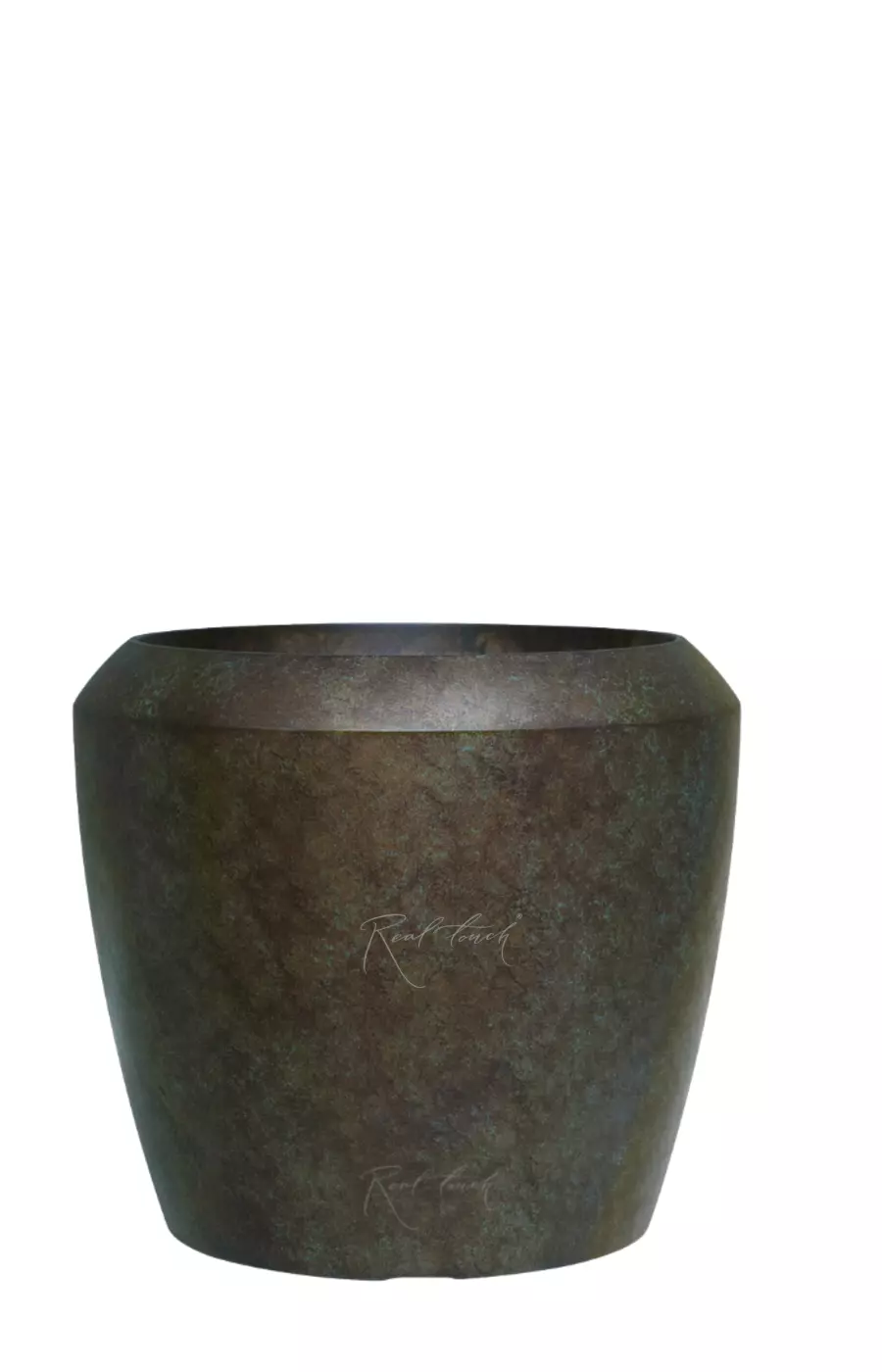 Кашпо Антик низкое S - 31/34 см - Металлик (патина) Кашпо Антик низкое S - 31/34 см - Металлик (патина)