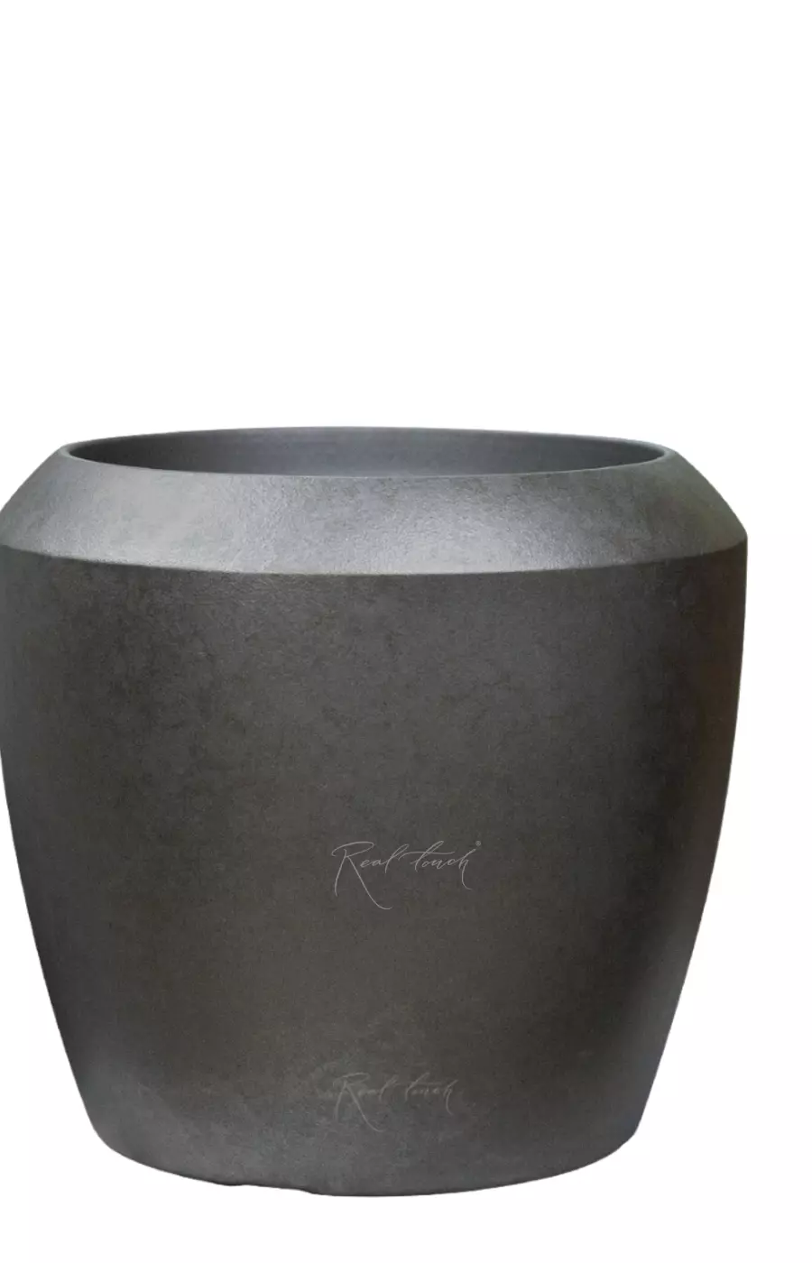 Кашпо Антик низкое M - 40/44 см - Металлик (олово)