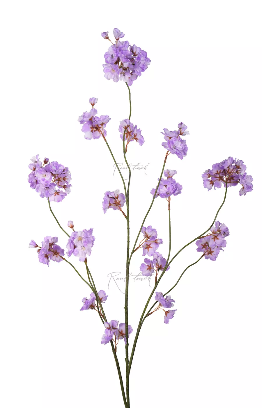 Ветка с цветами 130см - Светло-фиолетовый