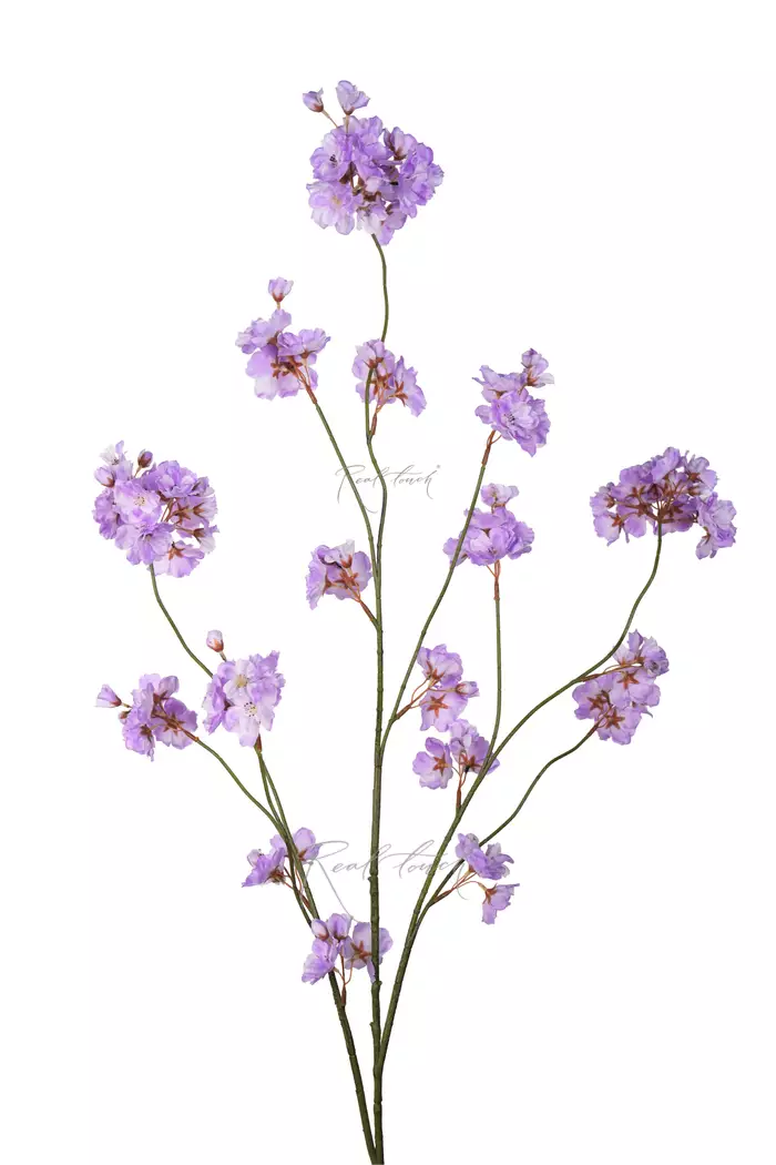 Ветка с цветами 130см - Светло-фиолетовый