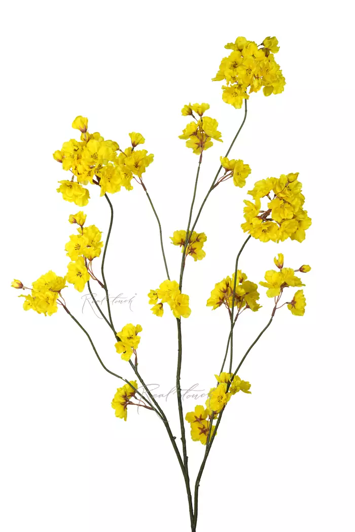 Ветка с цветами 130см - Желтый Ветка с цветами 130см - Желтый