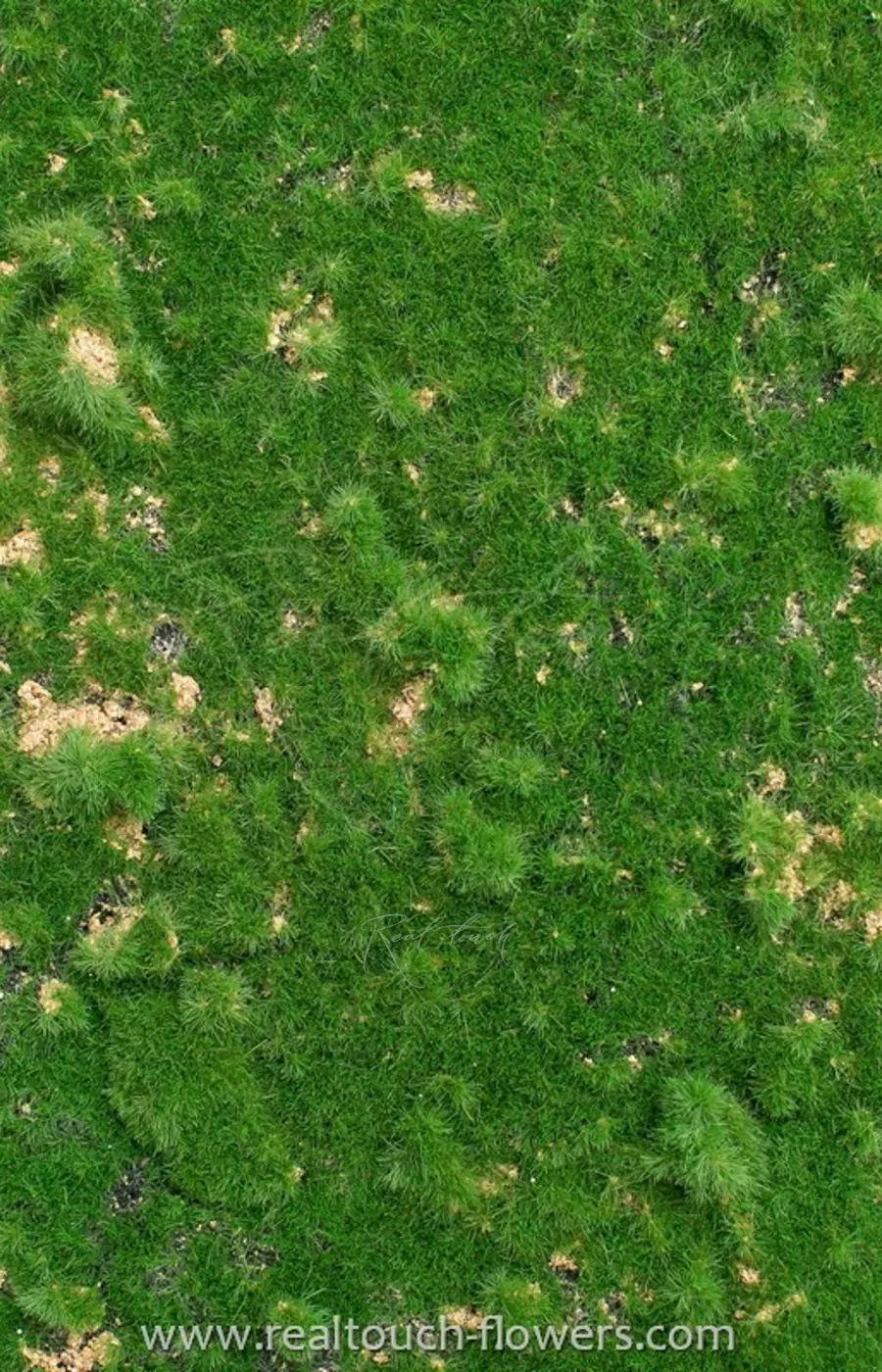 Коврик мха на войлоке 003, 2*1 м (с разными бугорками) - Зеленый