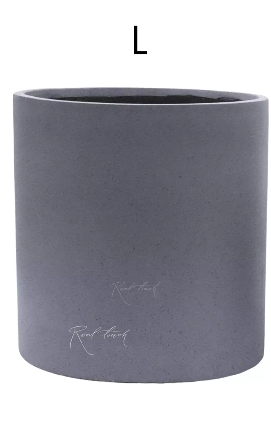 Кашпо Real Touch Цилиндр 40/40 см (L).2260 - Серый Кашпо Real Touch Цилиндр 40/40 см (L).2260 - Серый