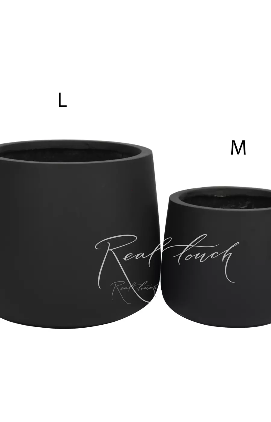 Кашпо Real Touch Ступка большая (M).2250 - Черный Кашпо Real Touch Ступка большая (M).2250 - Черный