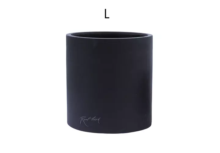 Кашпо Real Touch Цилиндр 40/40 см (L).2261 - Черный