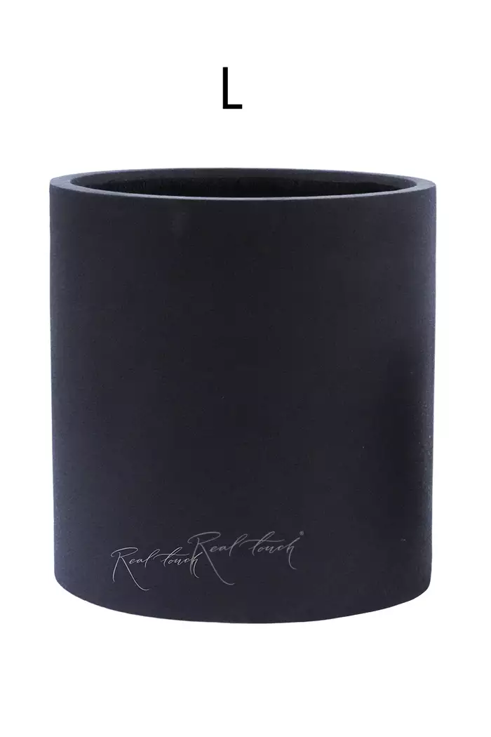 Кашпо Real Touch Цилиндр 40/40 см (L).2261 - Черный