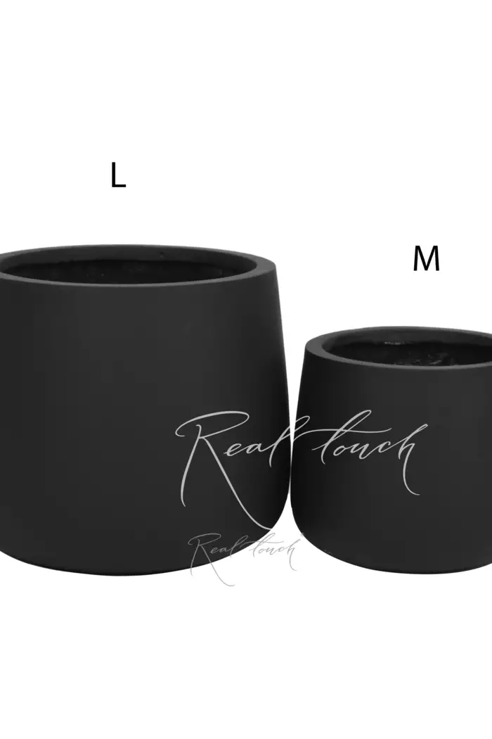 Кашпо Real Touch Ступка большая (L).2250 - Черный