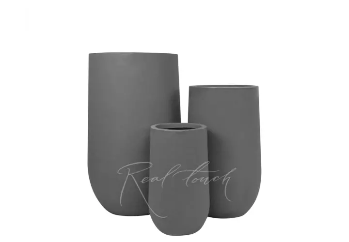 Кашпо Real Touch Base высокий (L).2210 - Серый