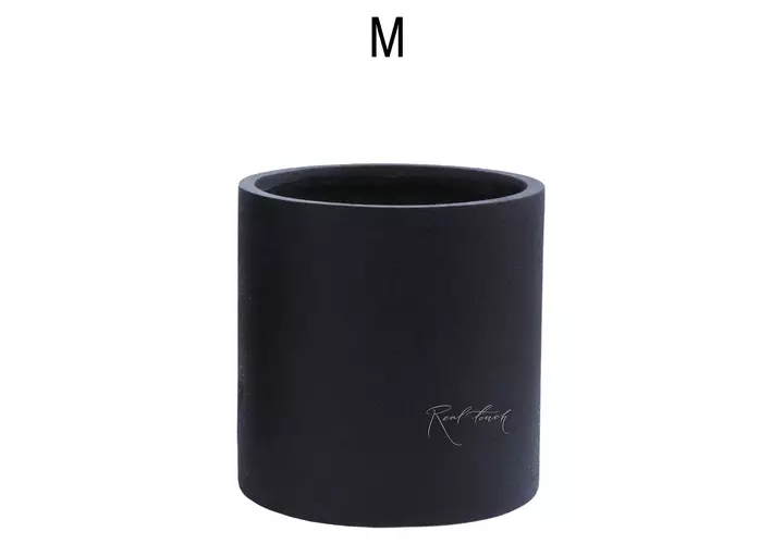 Кашпо Real Touch Цилиндр 30/30 см (M).2261 - Черный