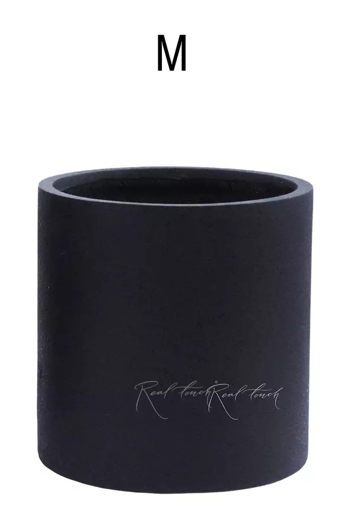 Кашпо Real Touch Цилиндр 30/30 см (M).2261 - Черный