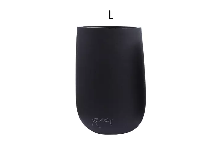Кашпо Real Touch Base высокое L - 59/40 см - Черный