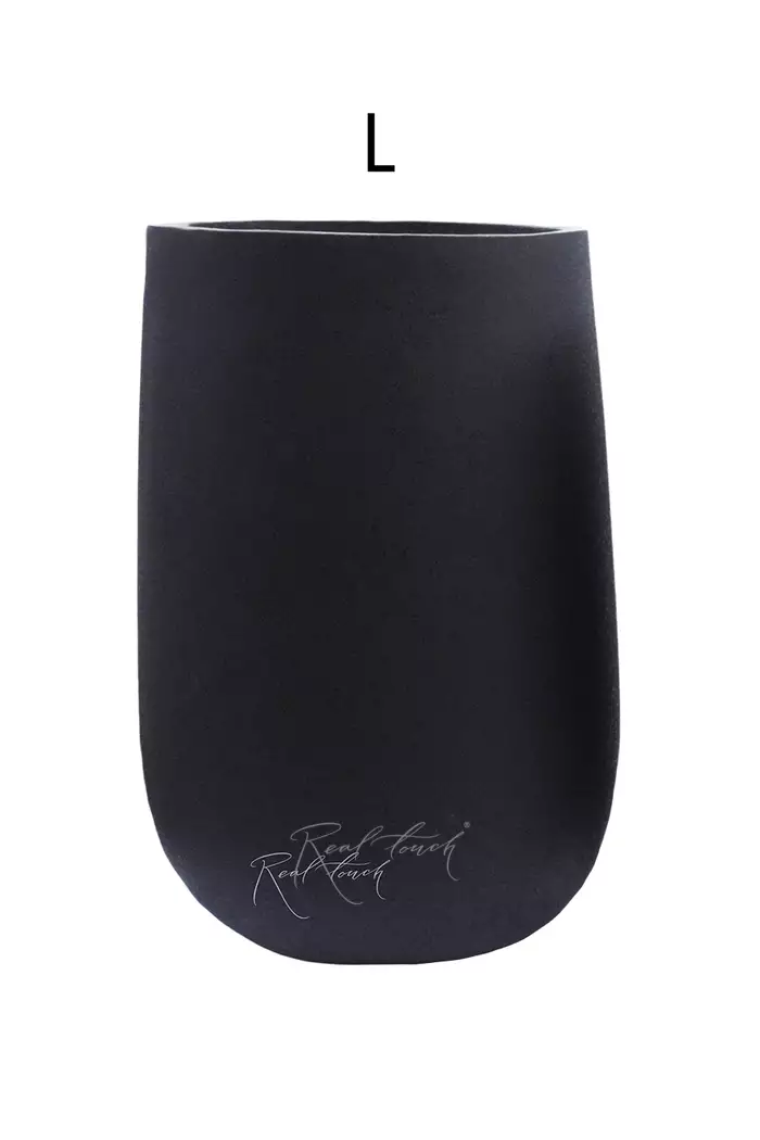 Кашпо Real Touch Base высокое L - 59/40 см - Черный