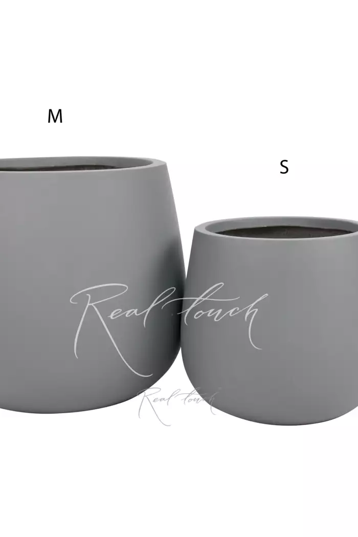 Кашпо Real Touch Ступка малая (M).2255 - Серый