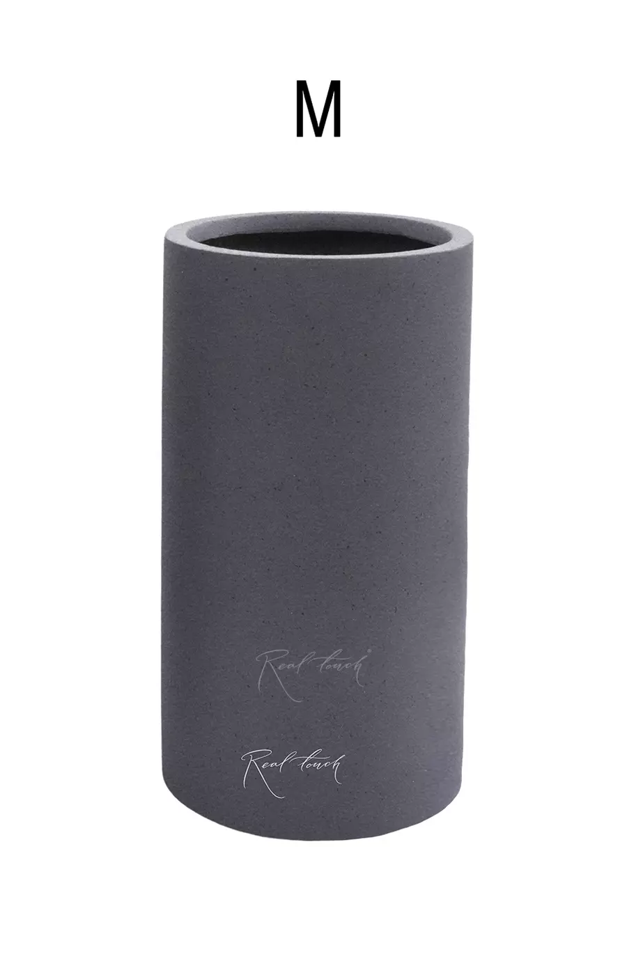 Кашпо Real Touch цилиндр высокий M - 50/25 см - Серый Кашпо Real Touch цилиндр высокий M - 50/25 см - Серый