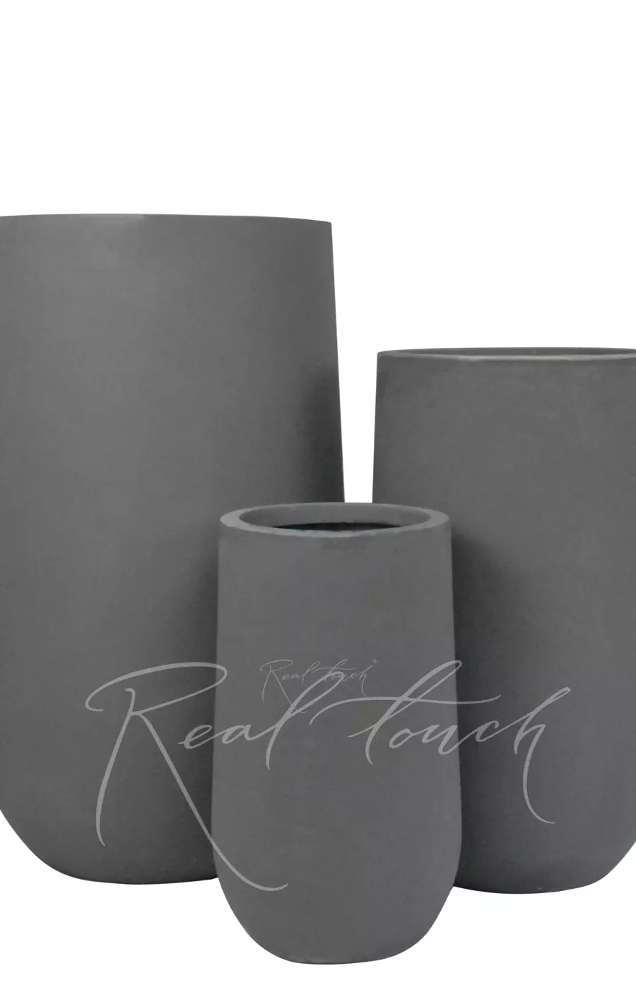 Кашпо Real Touch Base высокий (S).2210 - Серый