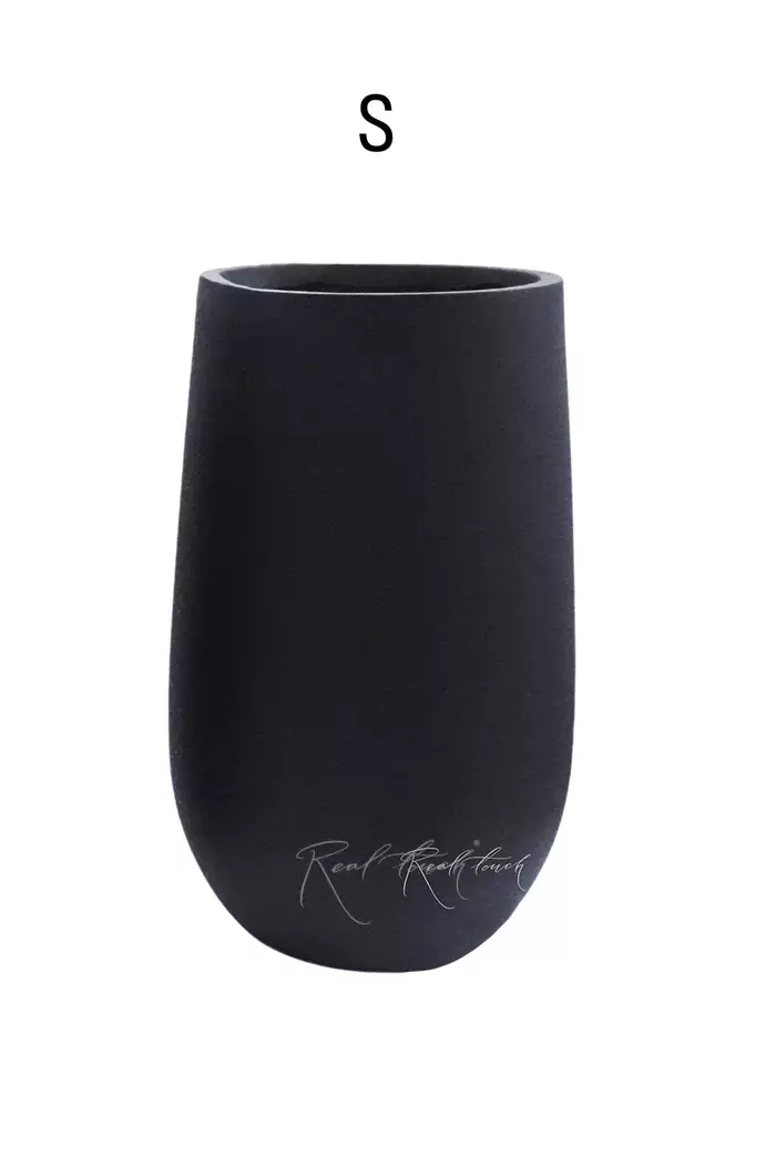 Кашпо Real Touch Base высокое S - 53/31 см - Черный