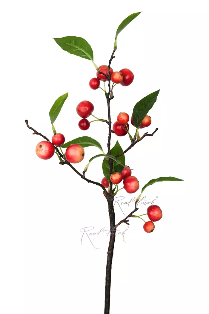 Ветка с яблоками (Ранетка) 53 см - Красный