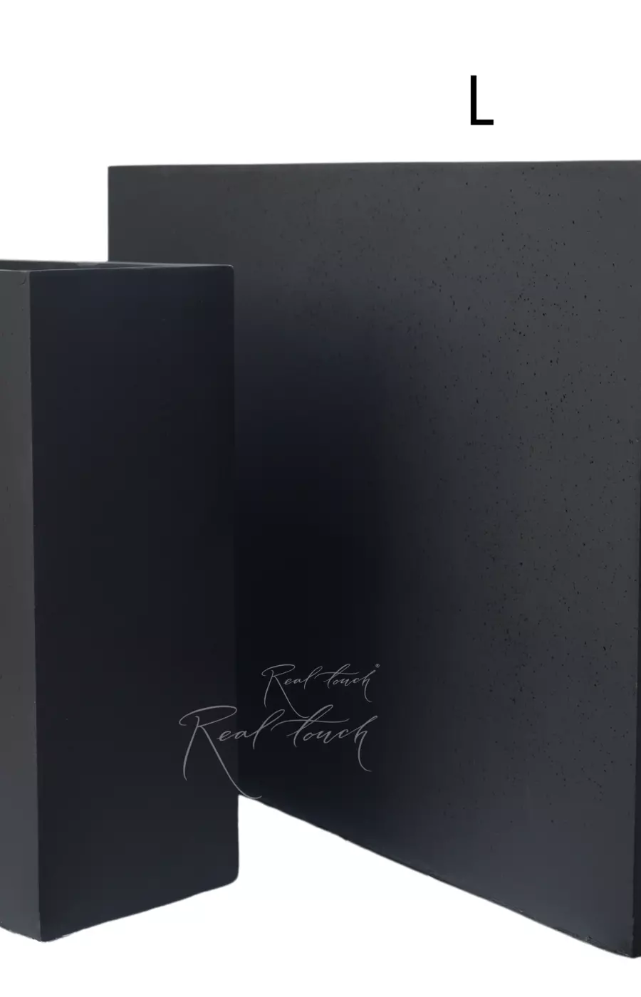 Кашпо Real Touch прямоугольное высокое M - 81/23/61 см - Черный Кашпо Real Touch прямоугольное высокое M - 81/23/61 см - Черный