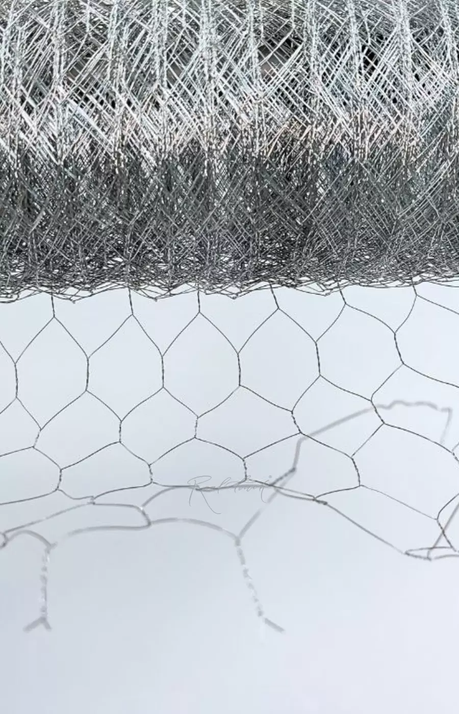 Тонкая металлическая стека (основа) 1*20м - Серебро