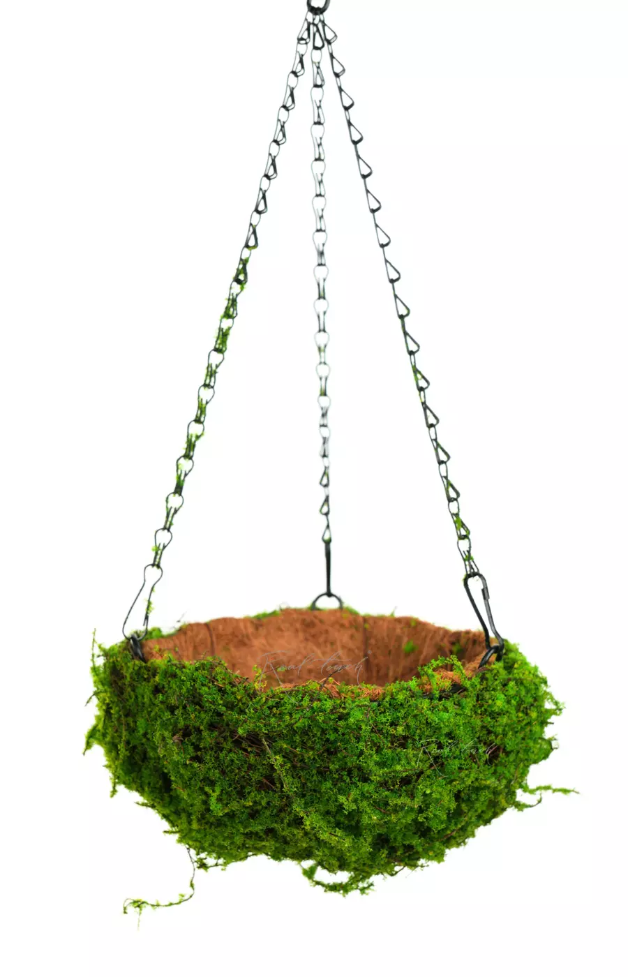 Подвесное кашпо Полусфера (мох) D30 - Зеленый
