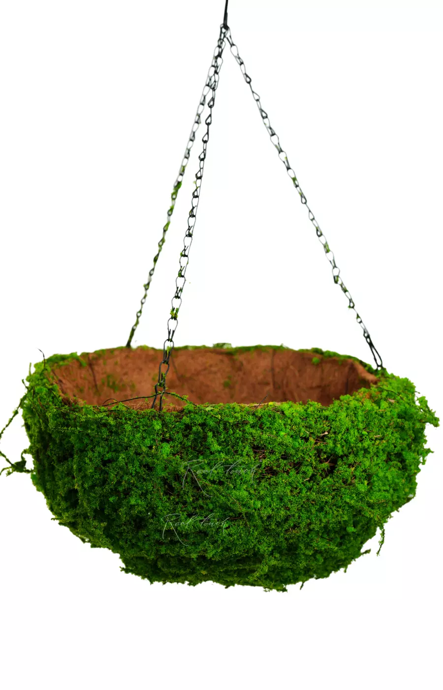 Подвесное кашпо Полусфера (мох) D35 - Зеленый