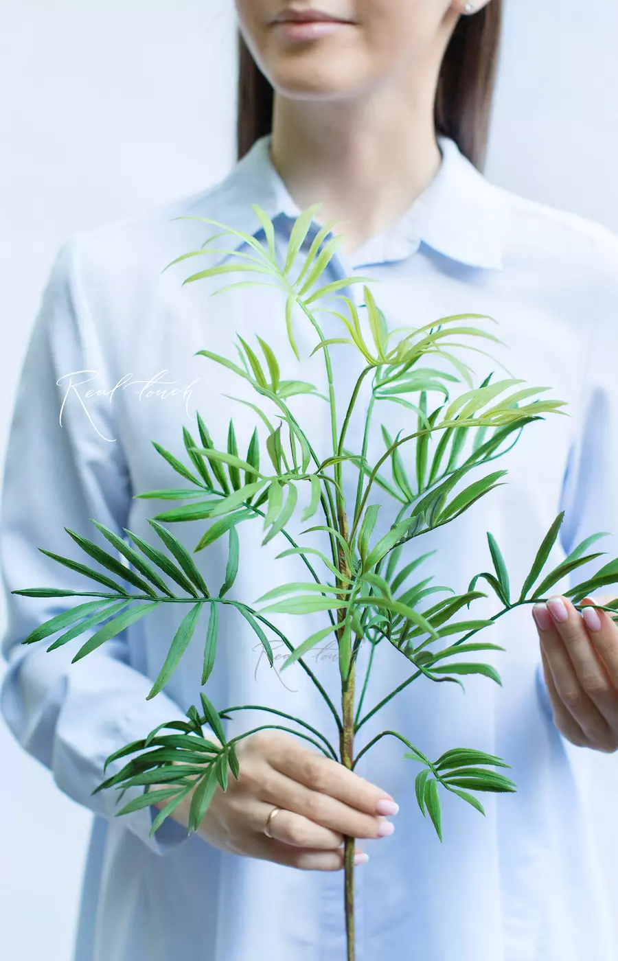 Ветка бамбуковой пальмы средняя - Зеленый Ветка бамбуковой пальмы средняя - Зеленый