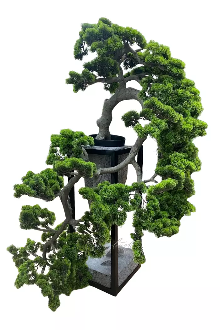 Бонсай каскад с длинной иглой в. 170см/ ш. 100 см - Зеленый