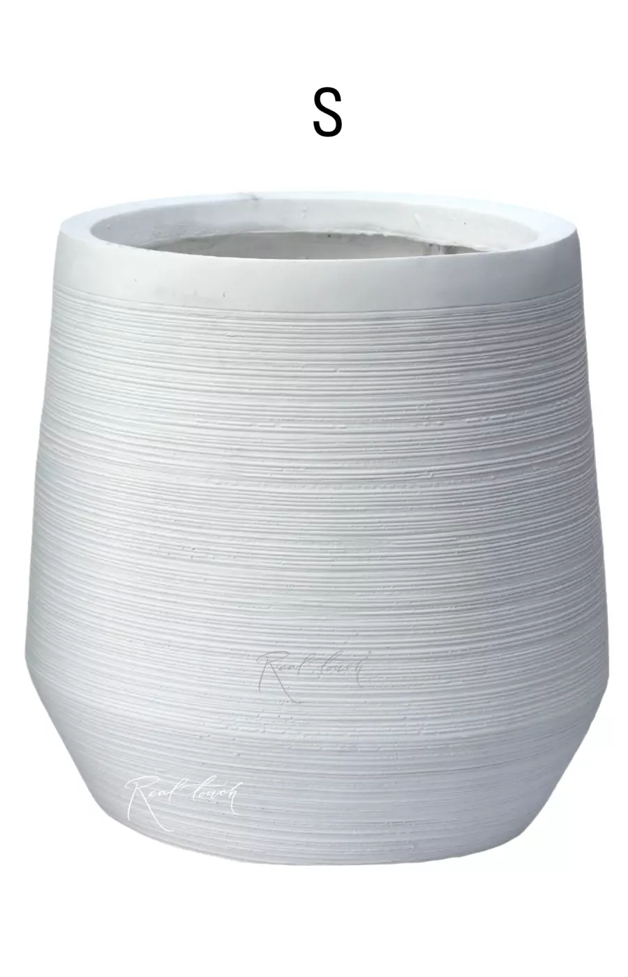 Кашпо Real Touch крынка S - 36/29 см - Белый