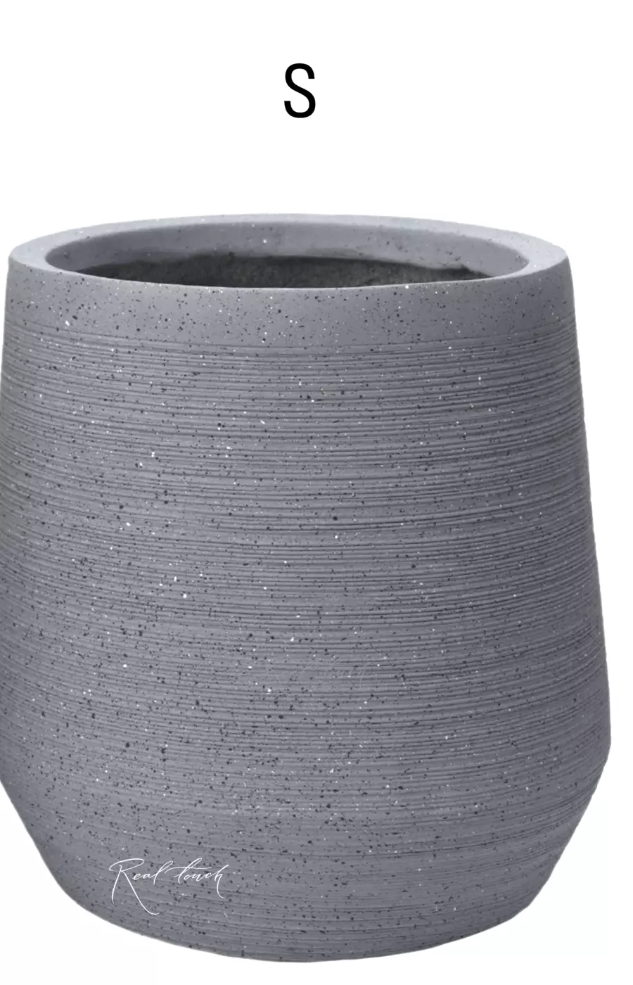 Кашпо Real Touch крынка S - 36/29 см - Серый