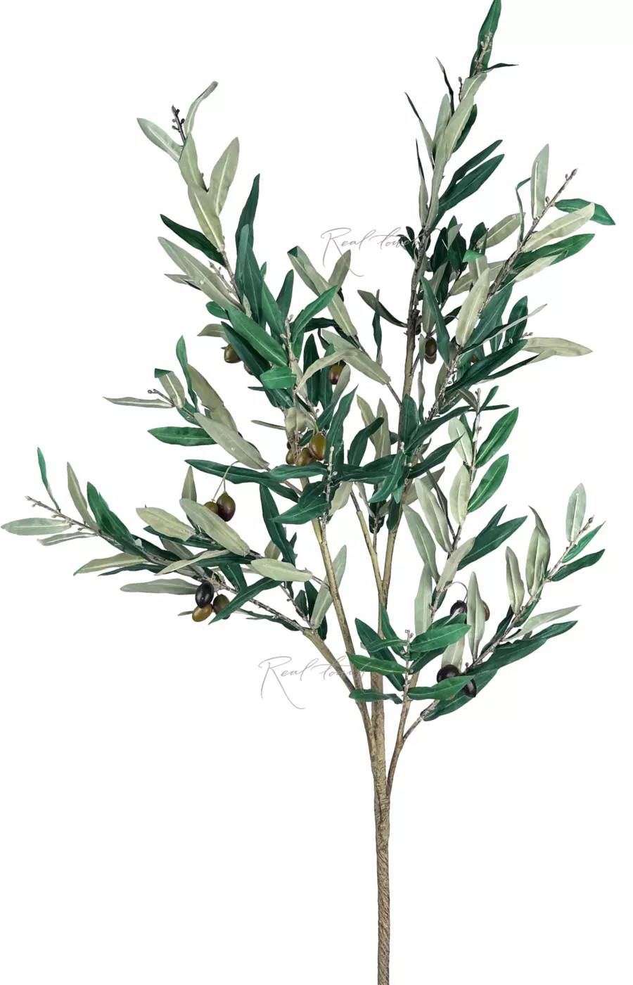Ветка оливы с плодами 140см с УФ-защитой - Зеленый