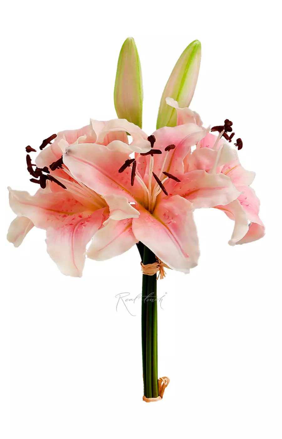 Букет лилий 4+2 - Светло-розовый