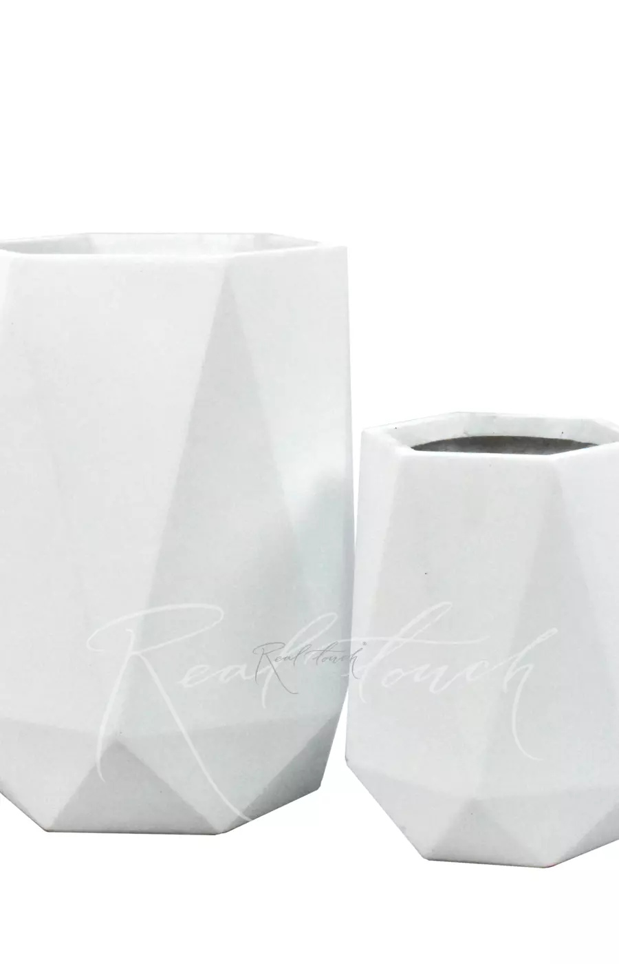 Кашпо Real Touch Hexagon (S).2191 - Белый Кашпо Real Touch Hexagon (S).2191 - Белый
