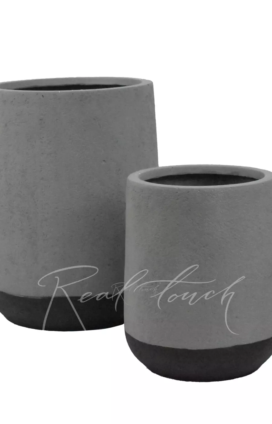 Кашпо Real Touch Округлая чаша (M).2221 - Серый