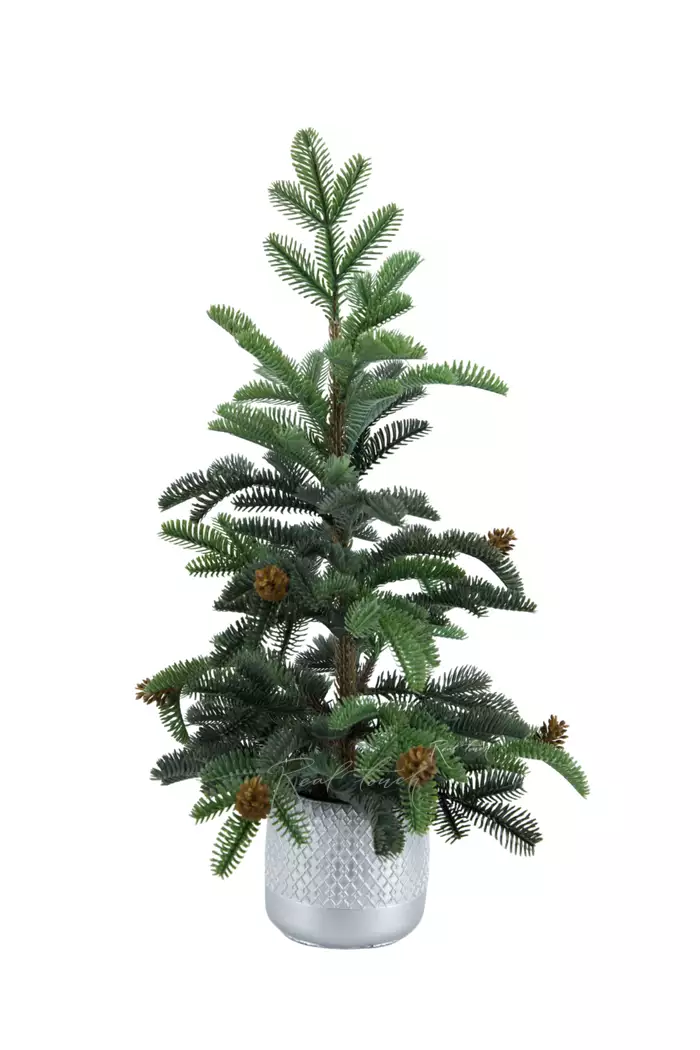 Ёлочка Real Touch (вид 3) 55см с тонкими веточками  - Зеленый