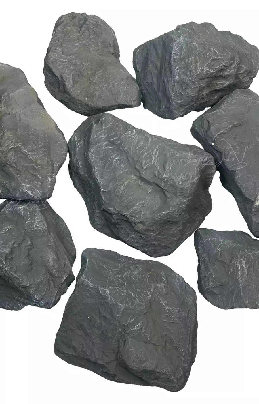 Камни искусственные (набор 8 шт) - Серый Камни искусственные (набор 8 шт) - Серый