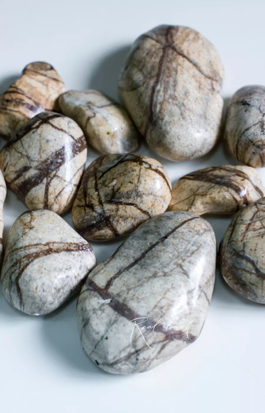 Камни искусственные (набор из 12шт) MY1211 В - Светло-коричневый