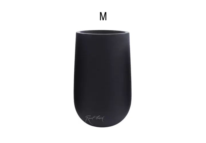 Кашпо Real Touch Base высокое M - 55/35 см - Черный